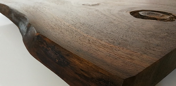 Washbasin shelf in walnut - Dark Walnut Colour