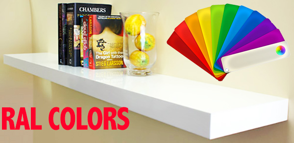 Customized lacquered shelf in MDF wood - RAL painting