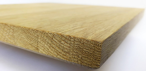 Customized oak shelf - Natural Wood