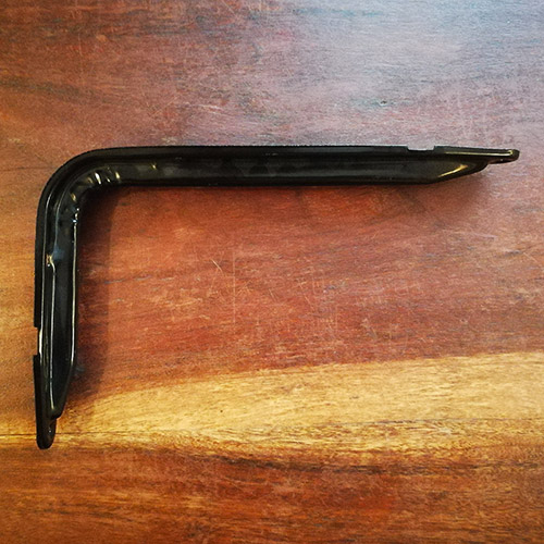 Staffa per mensola nera 24 cm - Staffe per Mensole