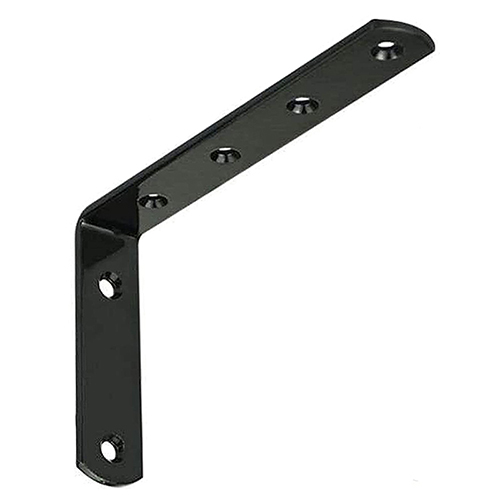 Staffa per mensola 12,5 cm (nero) - Staffe per Mensole