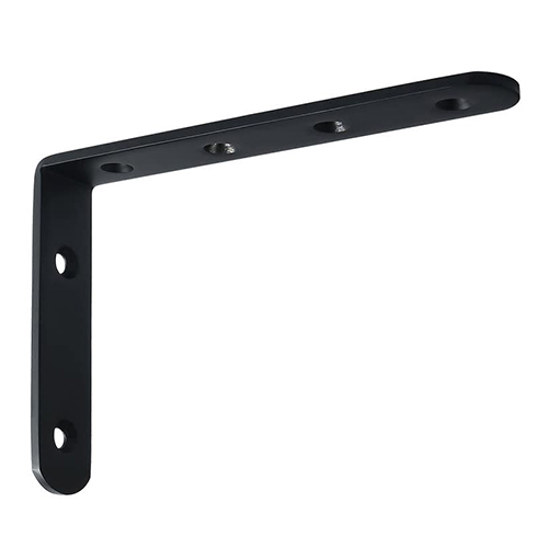 Black steel shelf bracket 15 cm - Staffe per Mensole