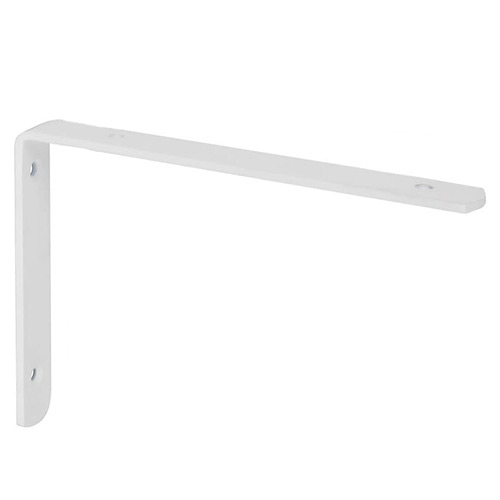 White steel shelf bracket 20 cm - Shelf Brackets