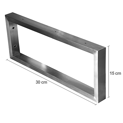 Staffa porta asciugamani in acciaio 30 cm - Staffe per Mensole