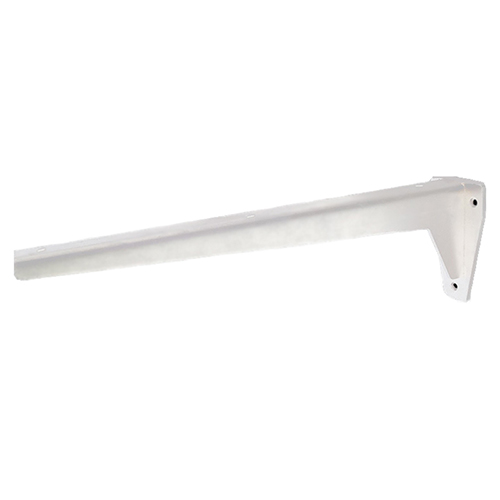 Galvanized steel shelf bracket 38 cm (white) - Staffe per Mensole