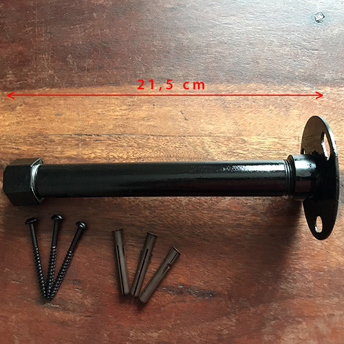 Shelf bracket in tubular iron 21 cm - Staffe per Mensole