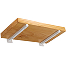 White linear shelf bracket 25 cm