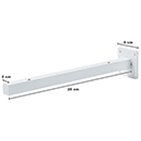 White linear shelf bracket 25 cm