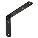 Black shelf bracket 12,5 cm