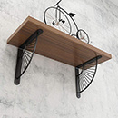 Fan-shaped shelf bracket 15 cm (Black)