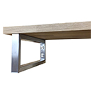 Towel holder shelf bracket in steel 40 cm